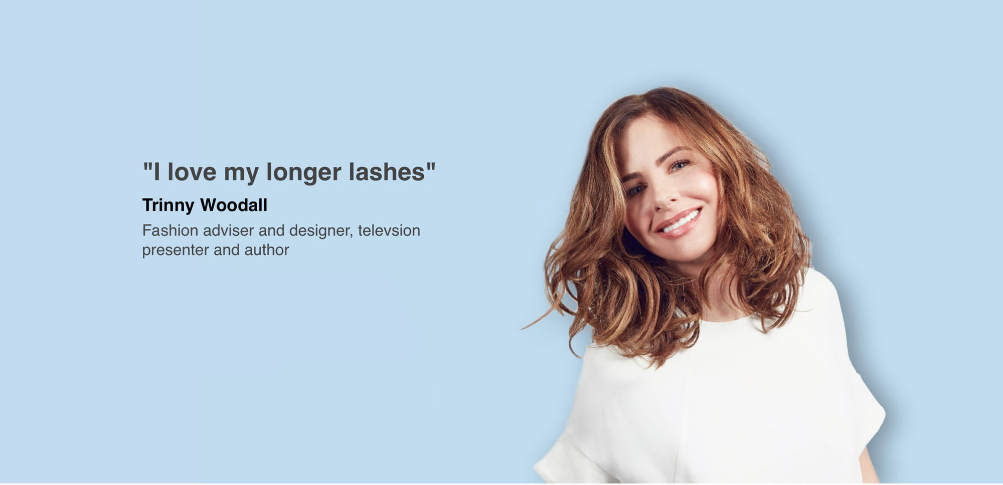 Trinny eyelash latisse testimonial